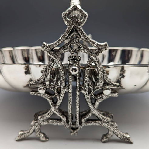 英國古董銀盤貝殼式餅乾保溫器 Walker and Hall